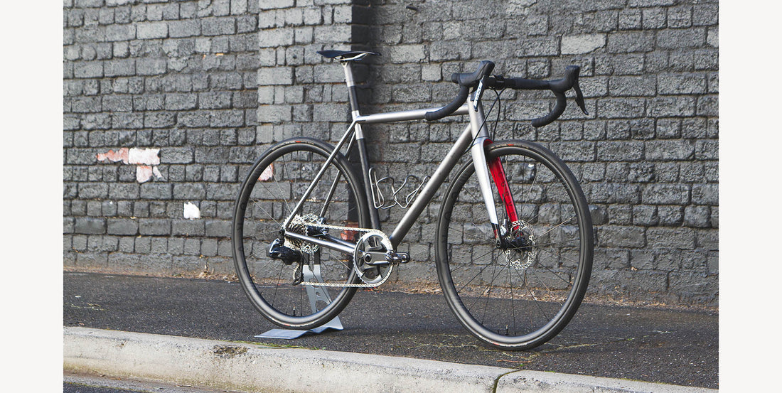 Belgie Air Titanium Carbon Road Bike collab with Bastion Cycles