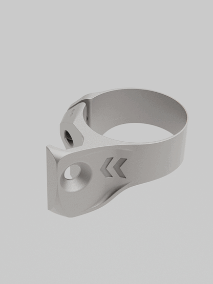 Titanium Front Derailleur Clamp - 3D printed